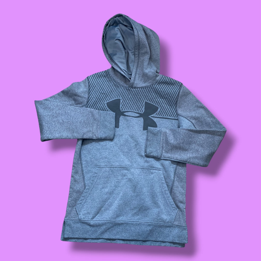 grey under armor hoodie, 10-12y