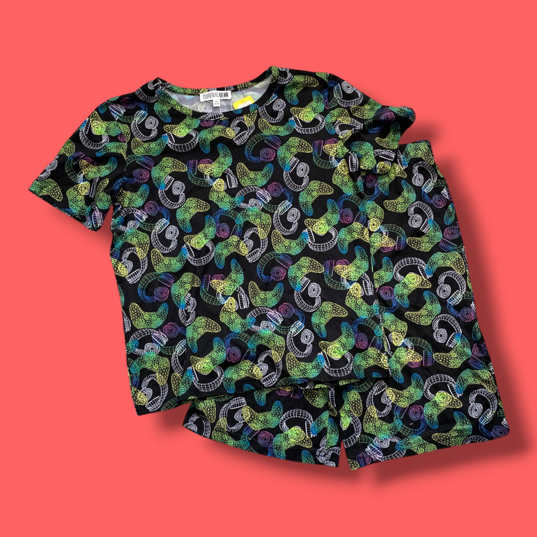 black survival gear pjs, 12-14y