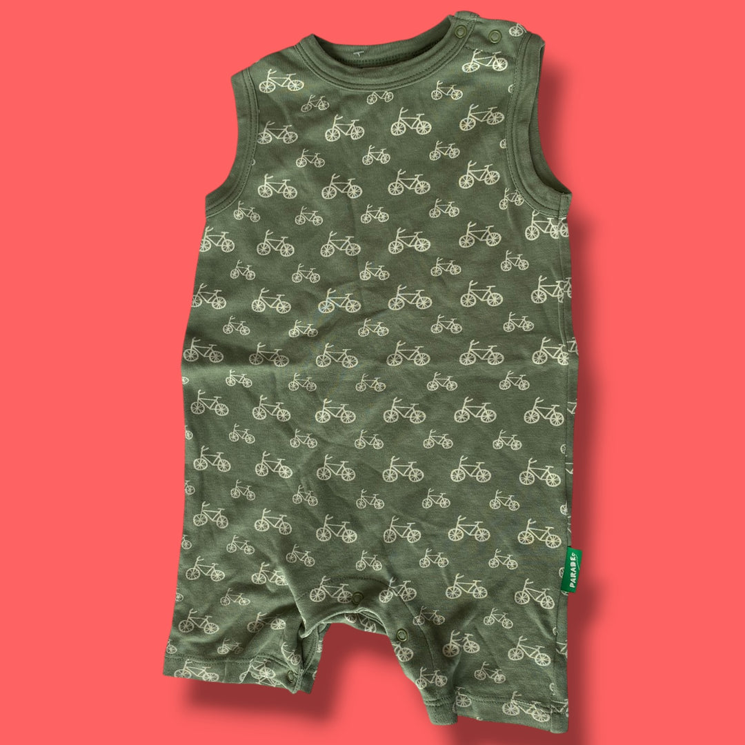 green parade shortie romper, 18-24m