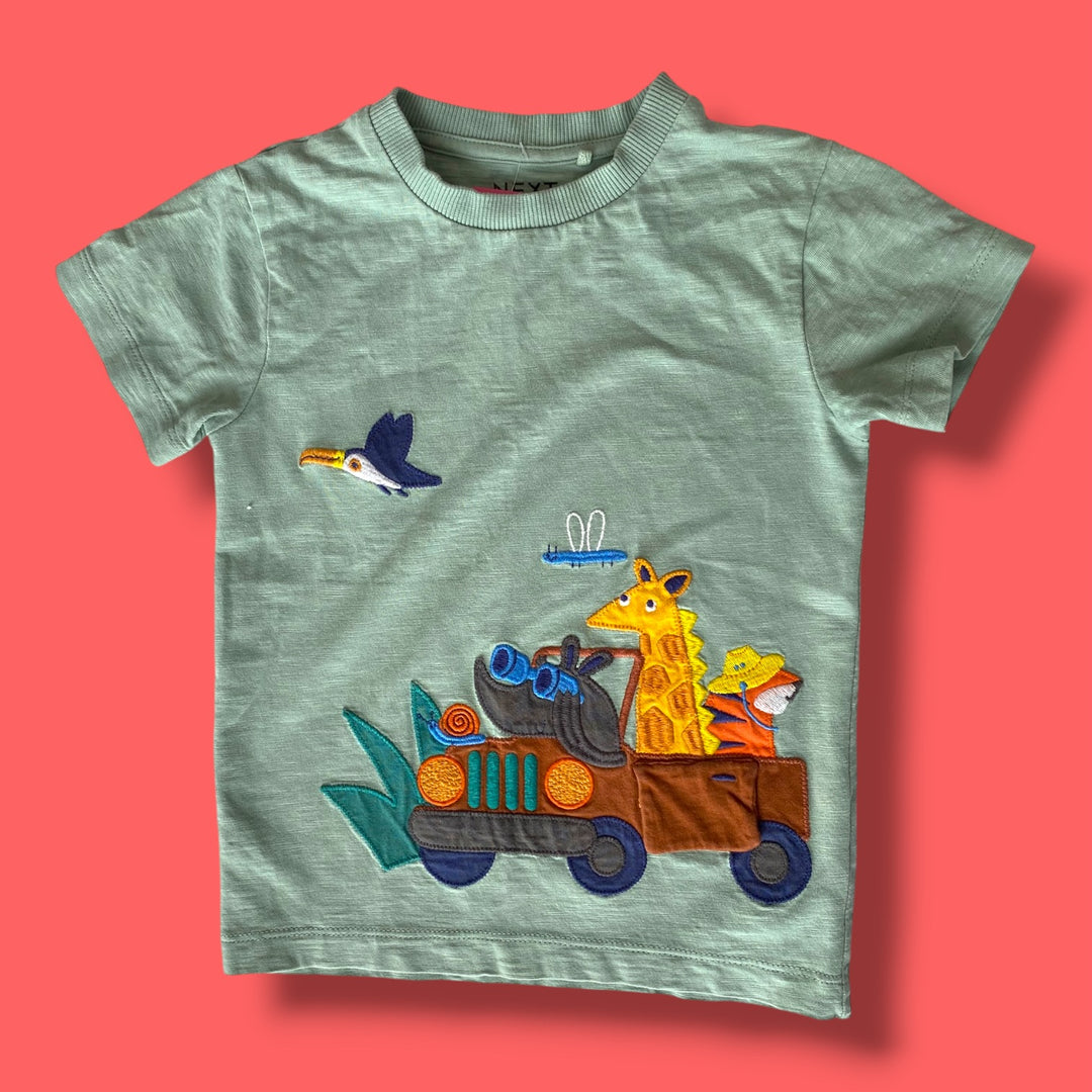 green next tshirt, 2/3y