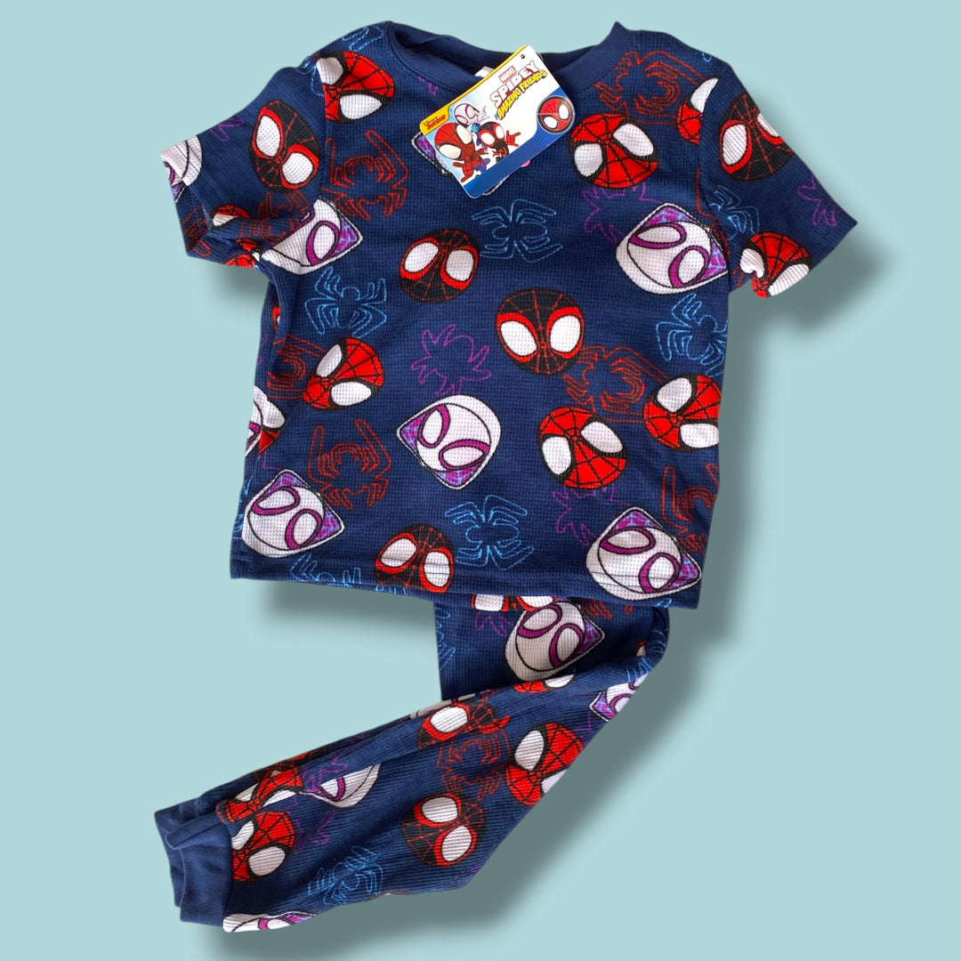blue spiderman pajamas nwt, 5y