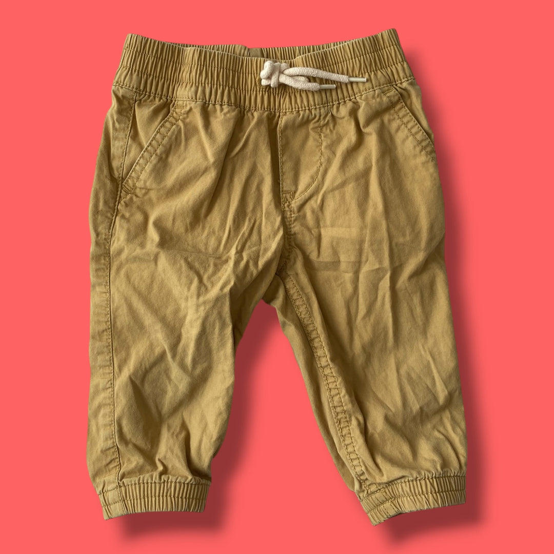 tan Gap pants, 6-12m