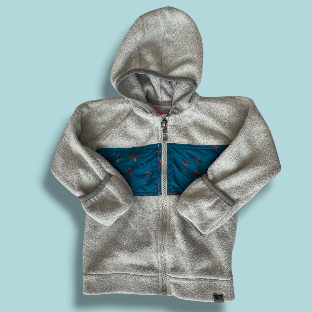 grey MEC fleece zip, 18m