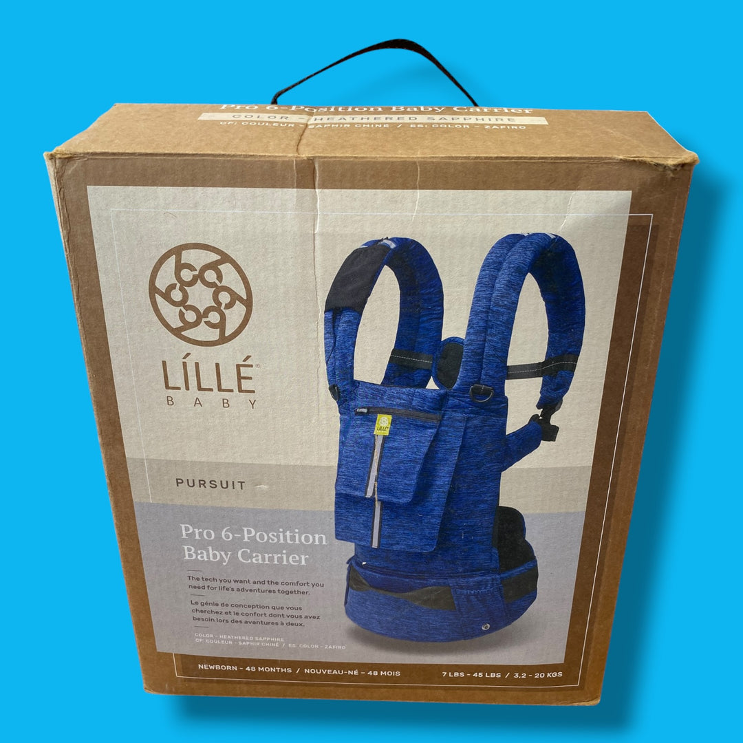 heathered saphire Lille Baby Pro 6-position carrier