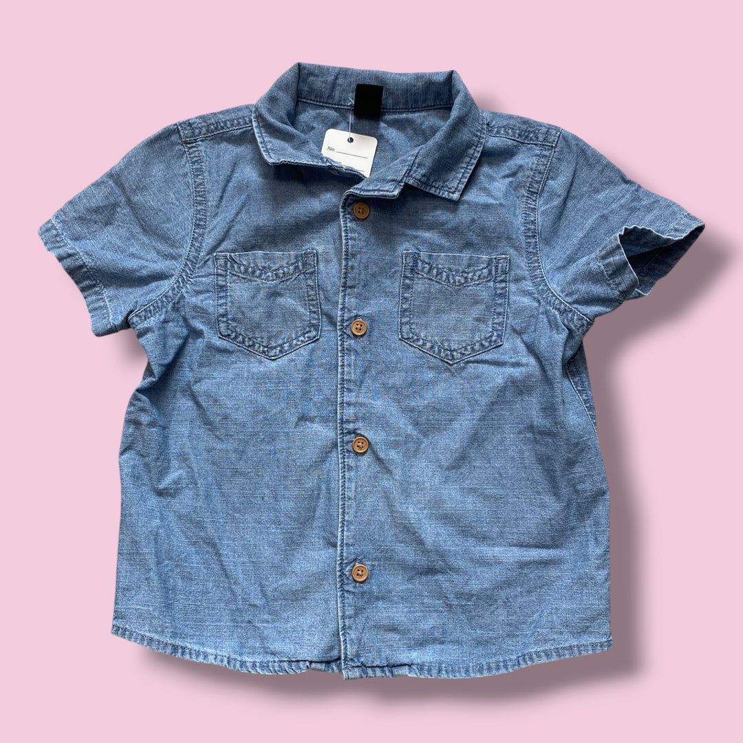 Blue Joe Fresh button up tee, 18-24m
