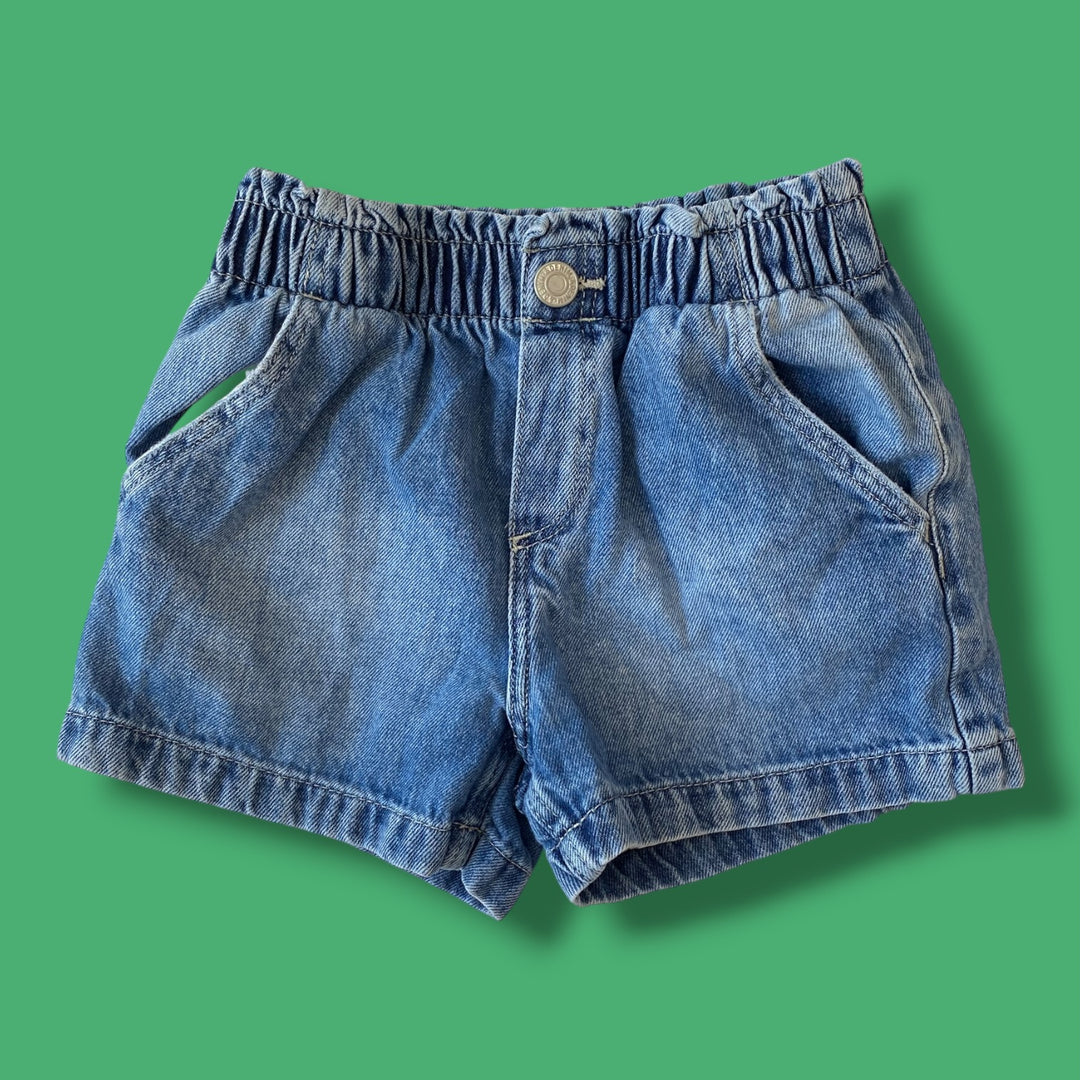 blue h&amp;m denim shorts, 5y
