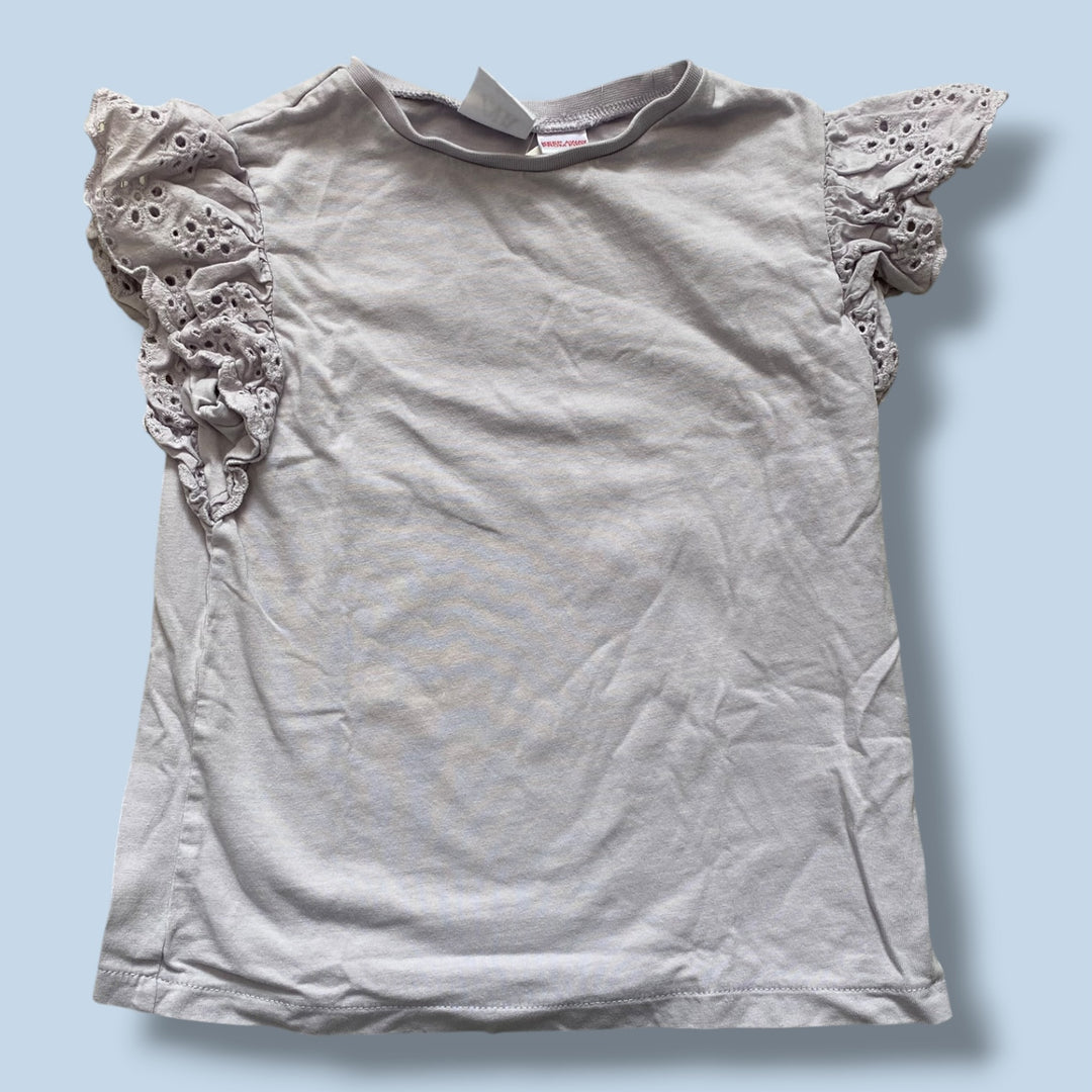 Purple H&amp;M dino tee, 6-8y