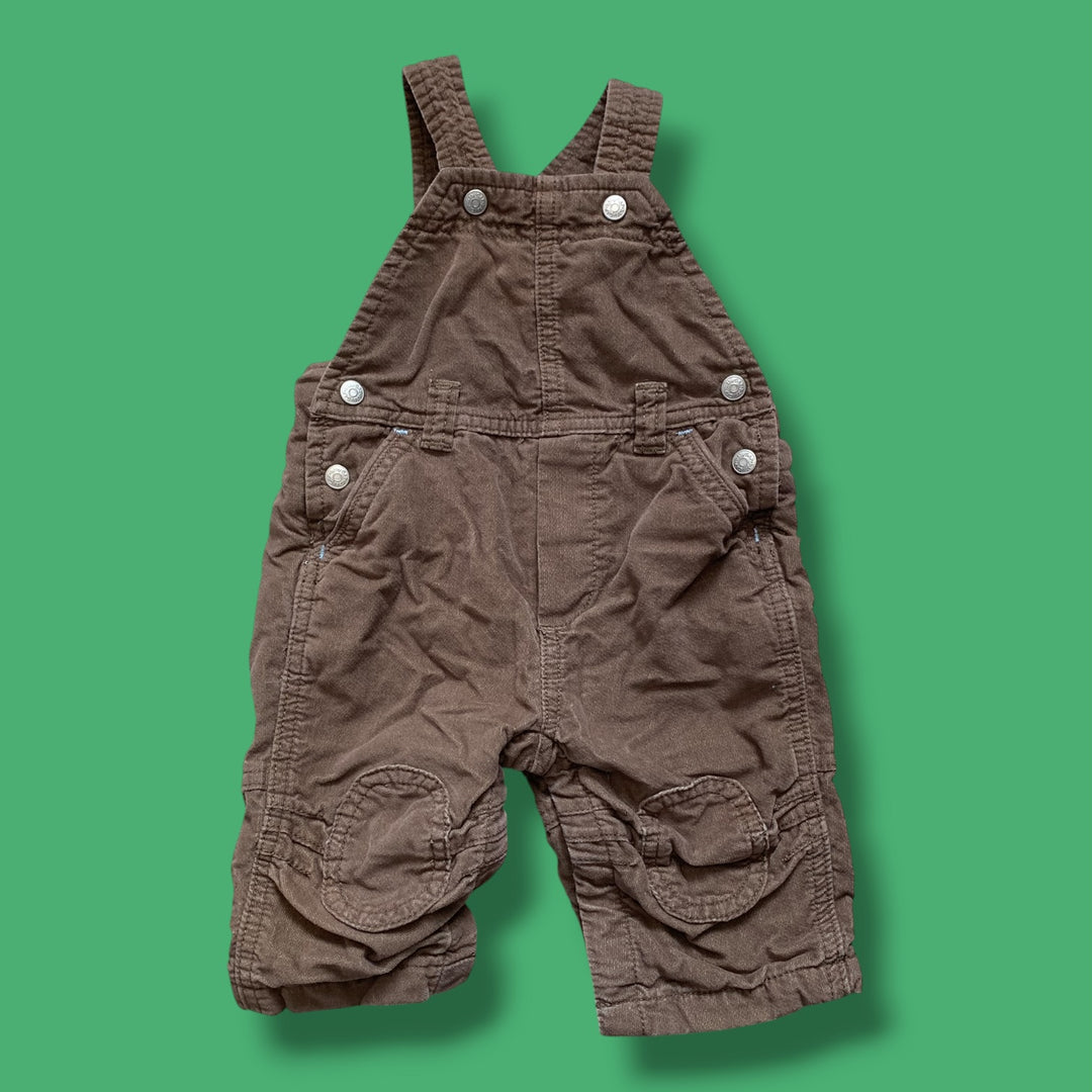 Brown Gap Overalls, 3-6m