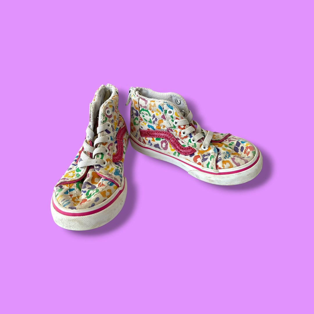 white vans high top, 8.0