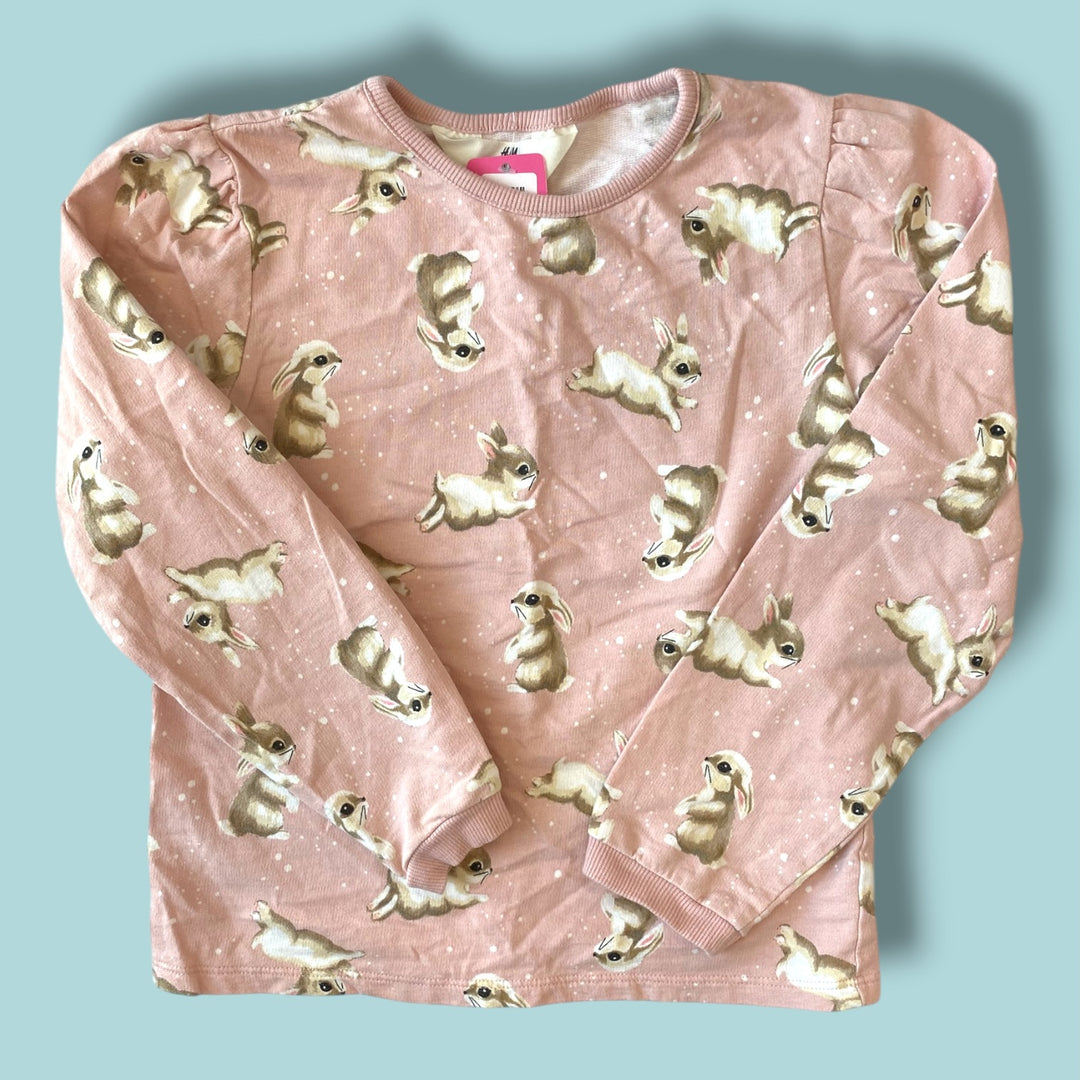 pink H&amp;M sweatshirt, 6/7y