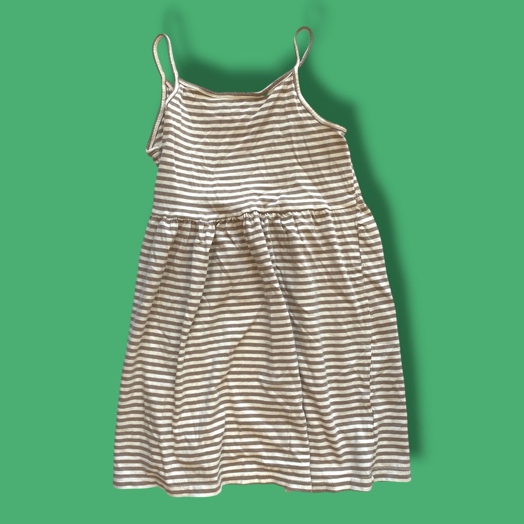 beige H&amp;M dress, 5/6y