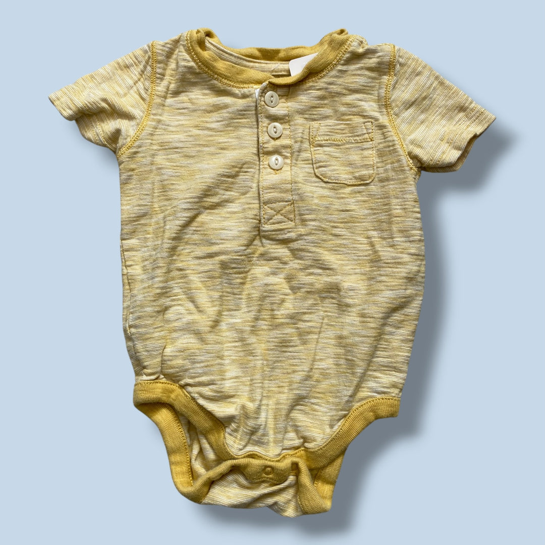 yellow Gap Bodysuit, 6-12m