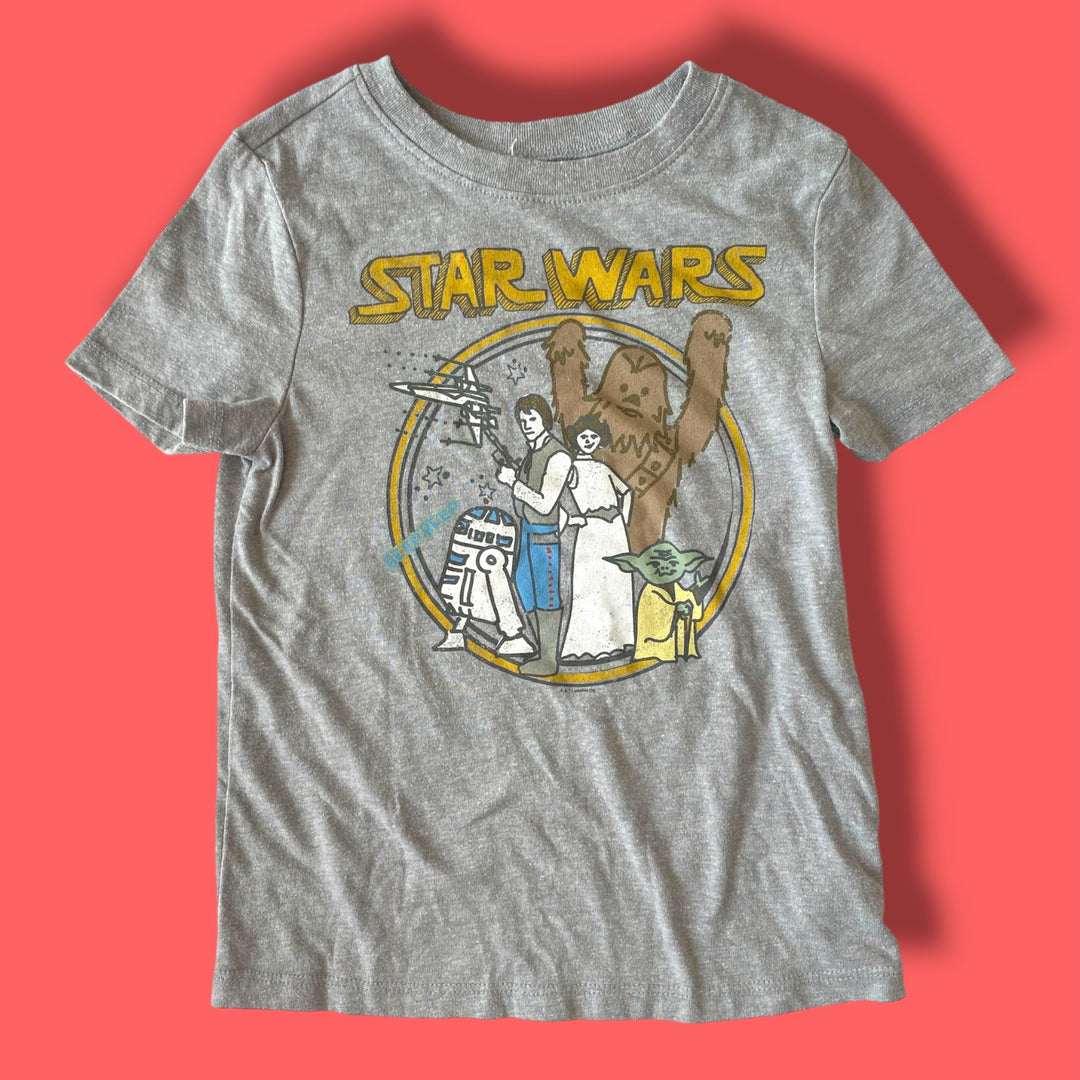 grey Old Navy star wars tee, 5Y