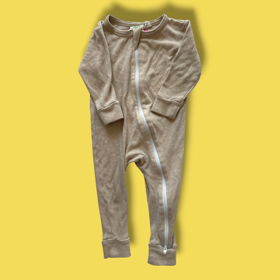 tan Parade Organic romper, 12-18m