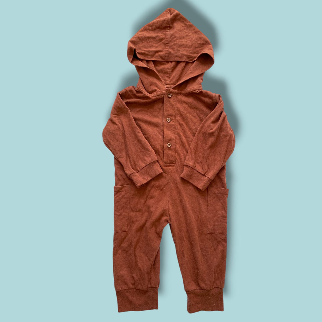 brown Rowe romper, 12-18m