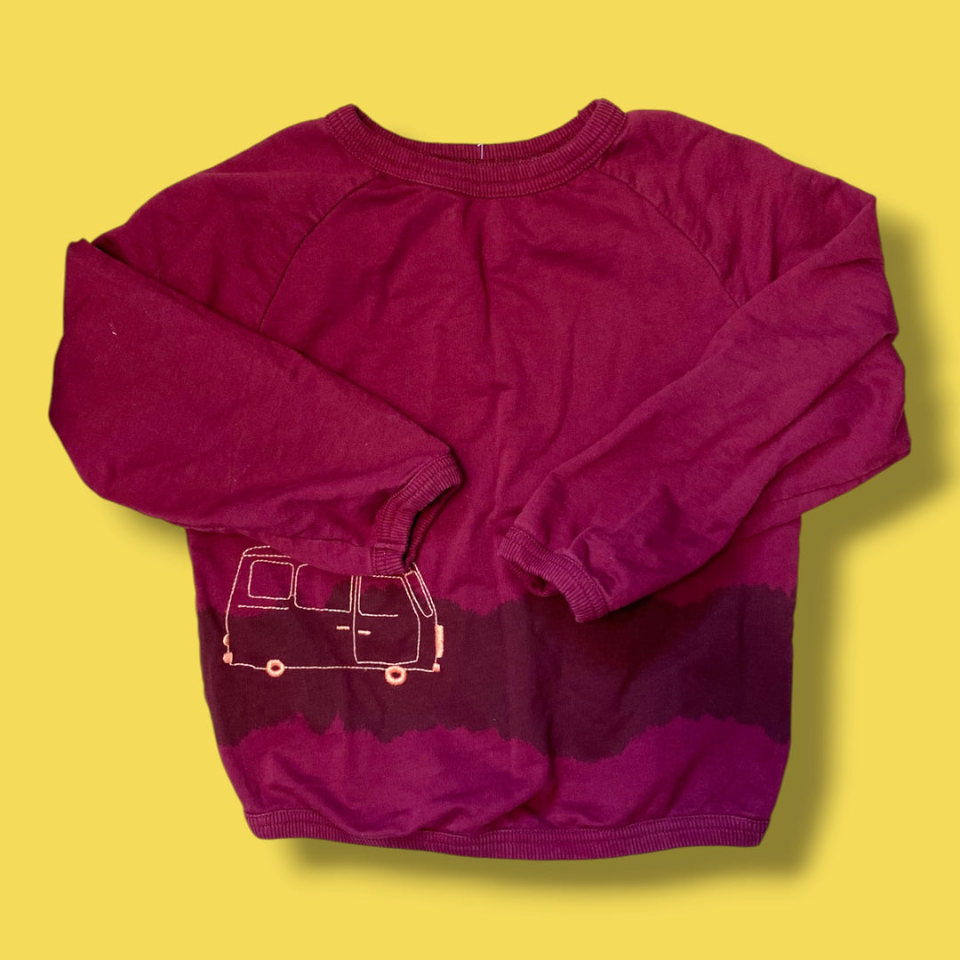 Burgandy Souris Mini Sweater, 6Y