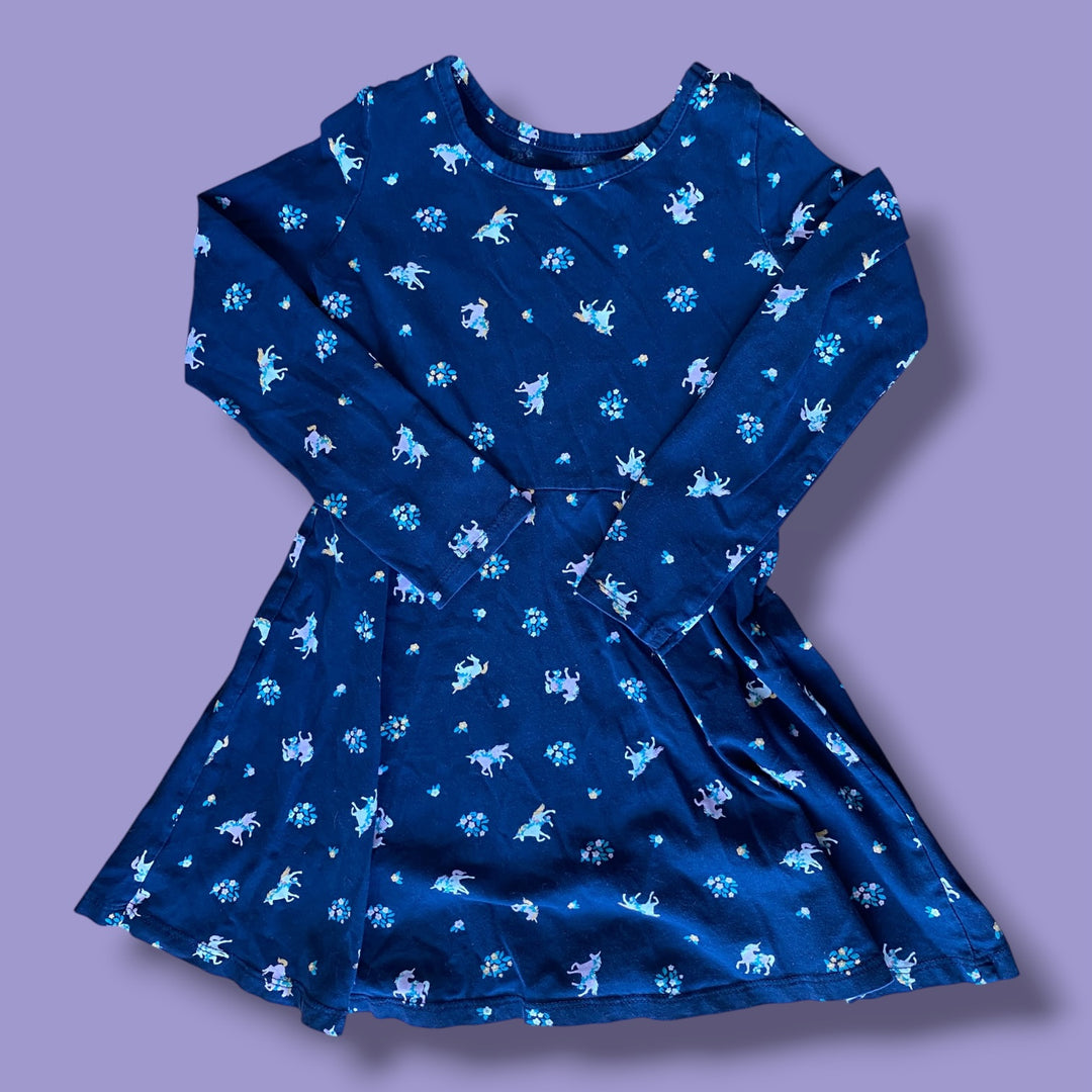 blue George Dress, 4-5Y