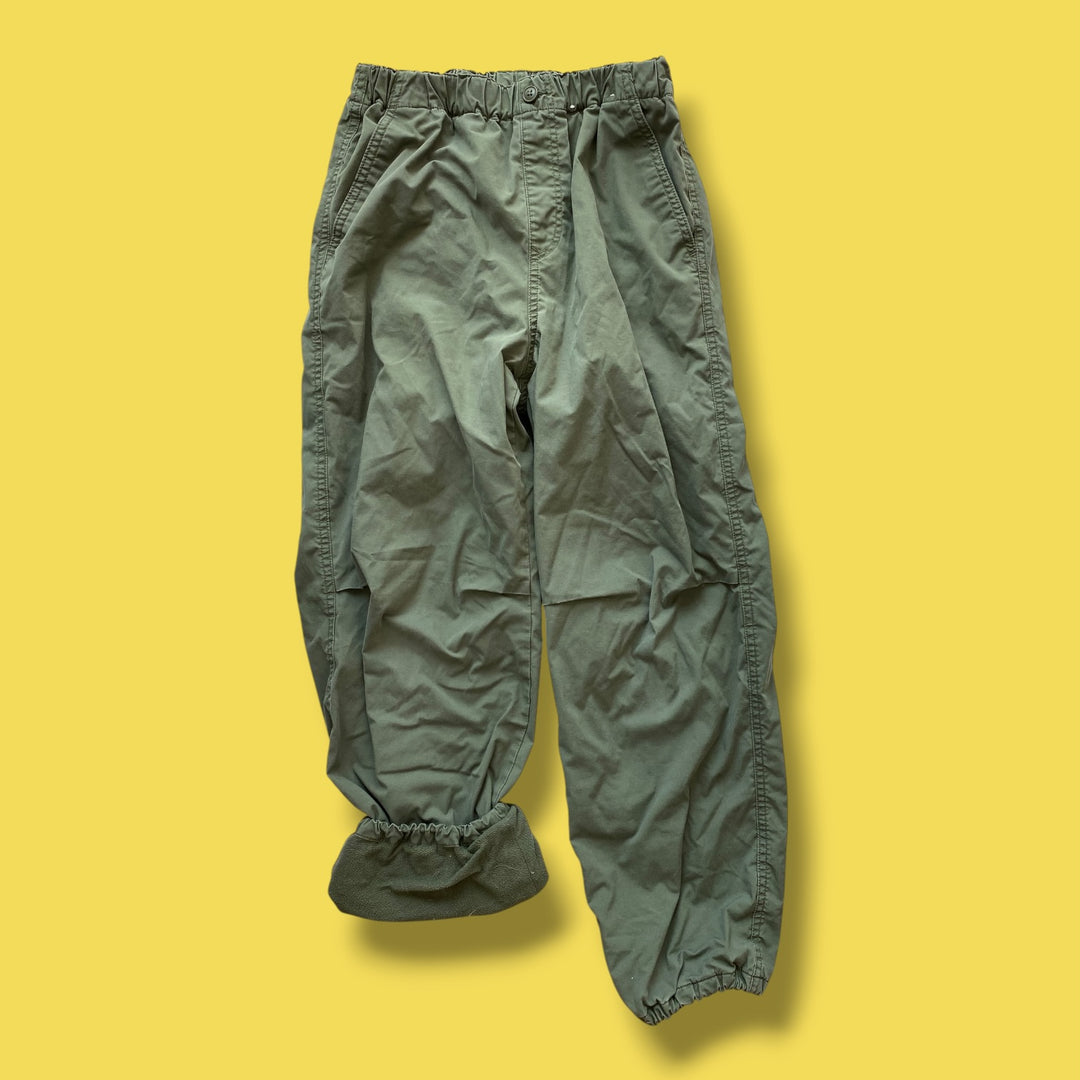 green uniqlo  lined pant, 11-12y