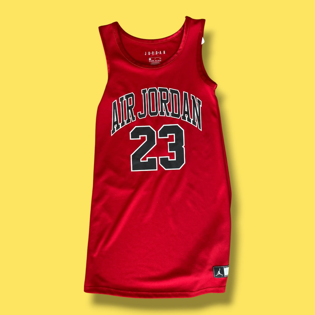 Red Air Jordan Jersey, 9-10Y