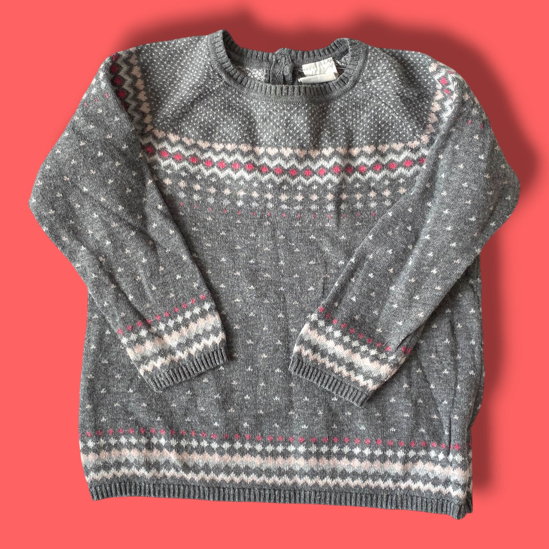 Grey H&amp;M Sweater, 9-12m
