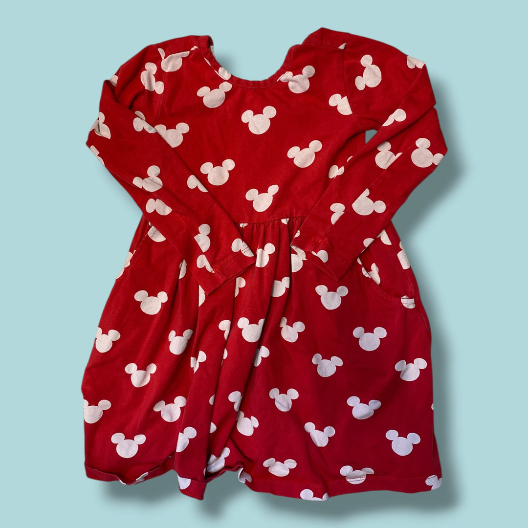red hanna andersson mickey dress, 4y