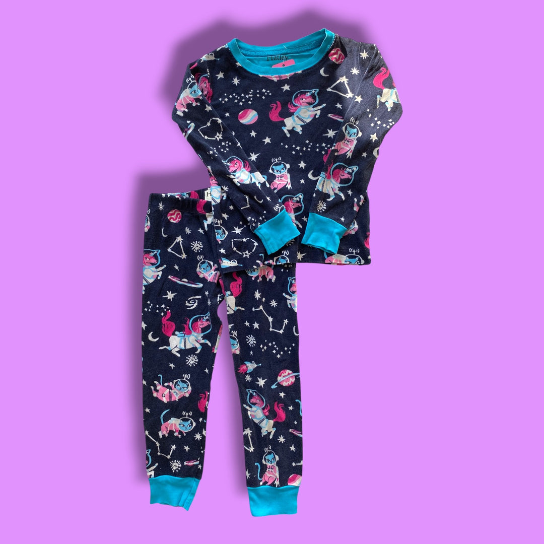 Blue Hately 2 piece , 3Y