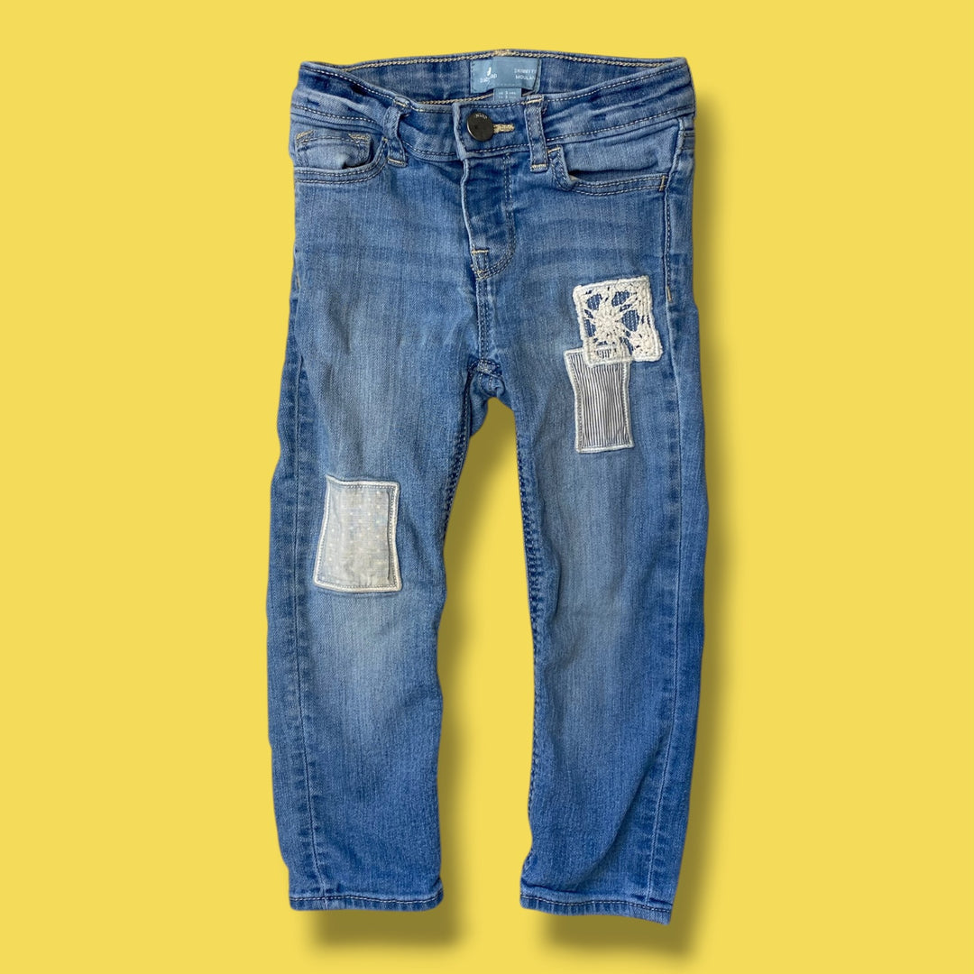 blue gap patch denim , 3y