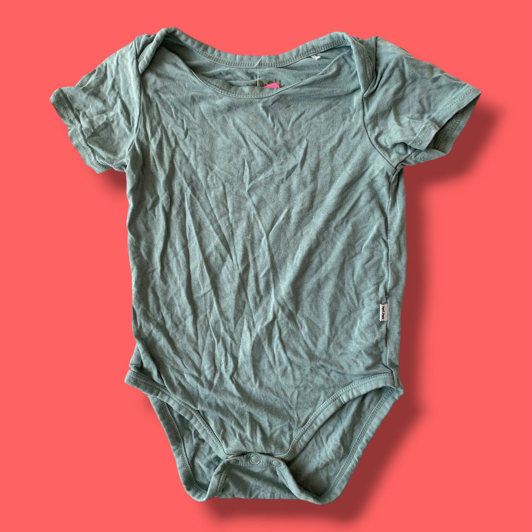blue Little Sleepies bodysuit, 6-12m
