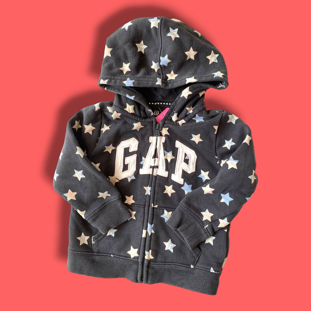 black Gap zip hoodie, 3T