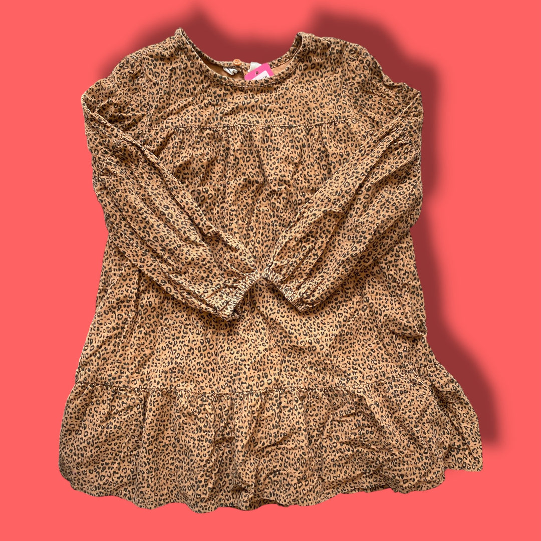 brown Gap leopard dresds, 6/7y