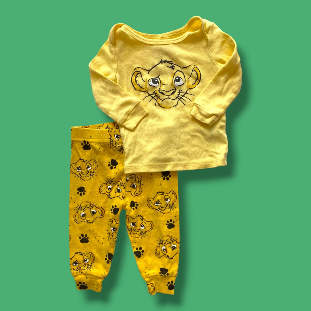 yellow Disney disney set, 3-6m