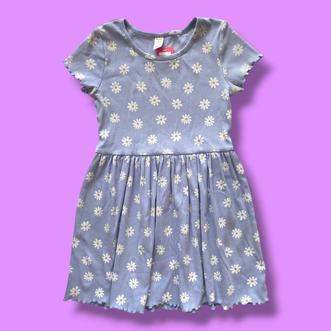 purple Joe Fresh flower dress, 7-8y