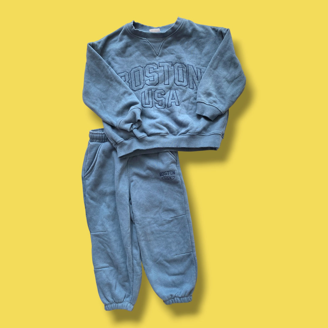 Blue zara Boston Set, 5Y