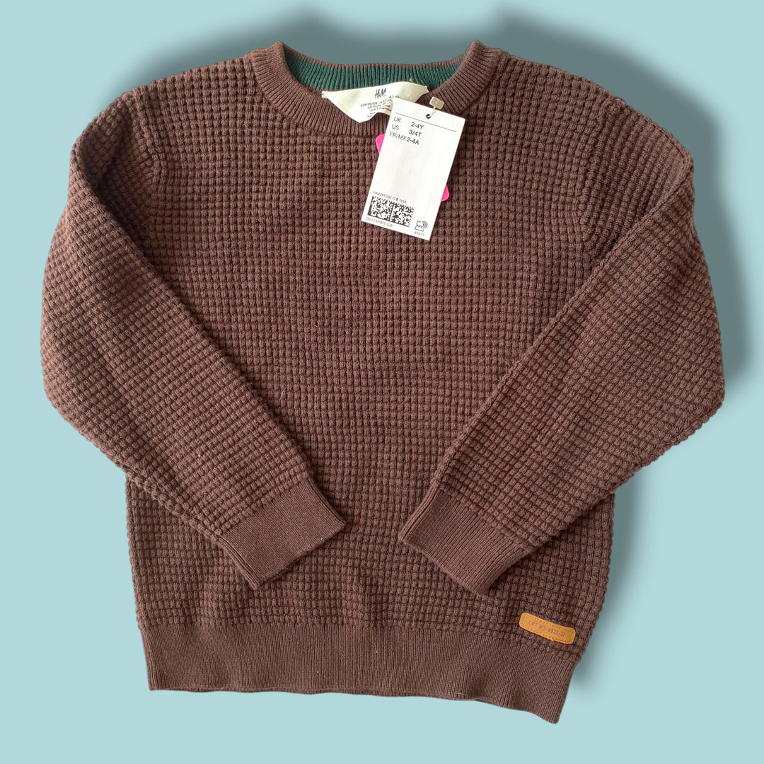 Green H&amp;M NWT Knit, 2-4Y