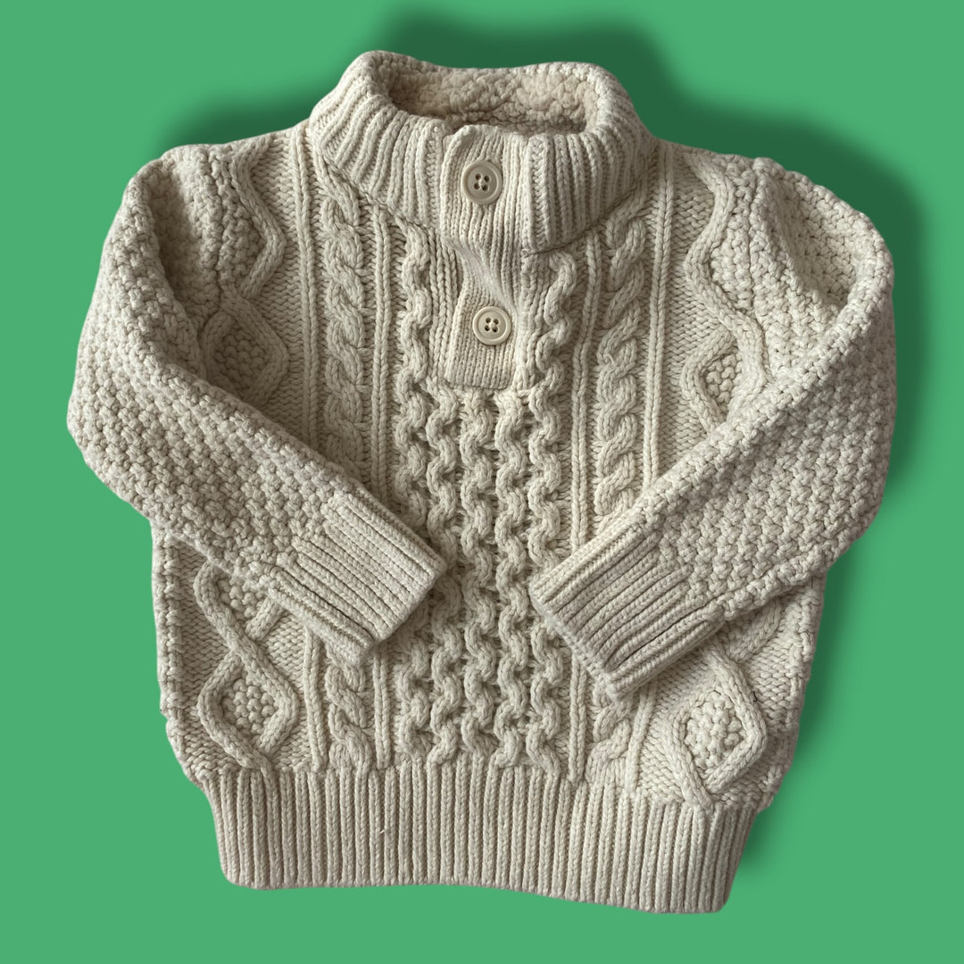 Tan Gap Knit Sweater, 18-24m