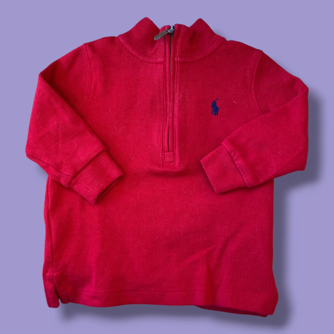 Red Ralph Lauren Knit Sweater, 18m