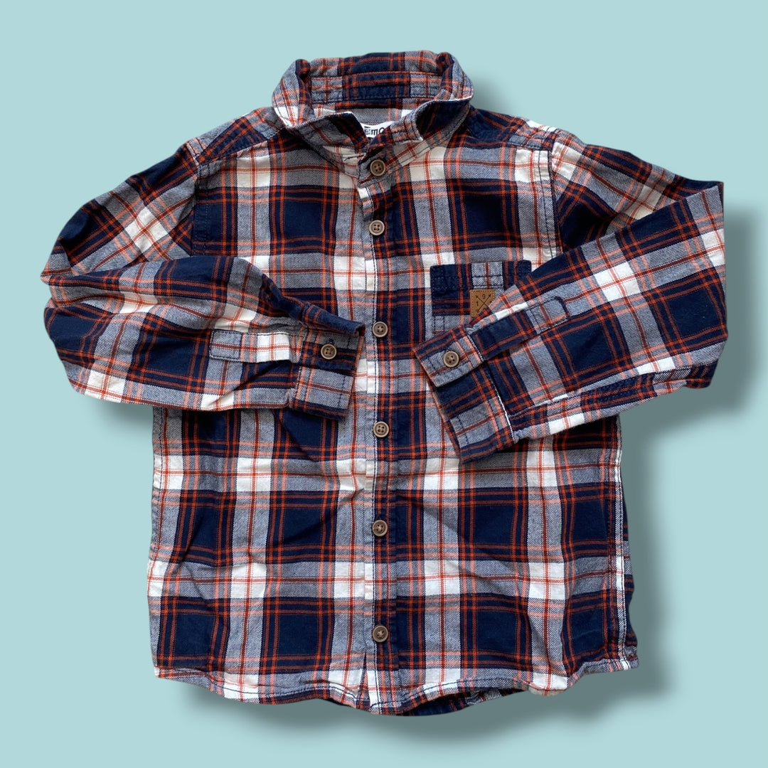 Brown Gemo Button Up, 3Y