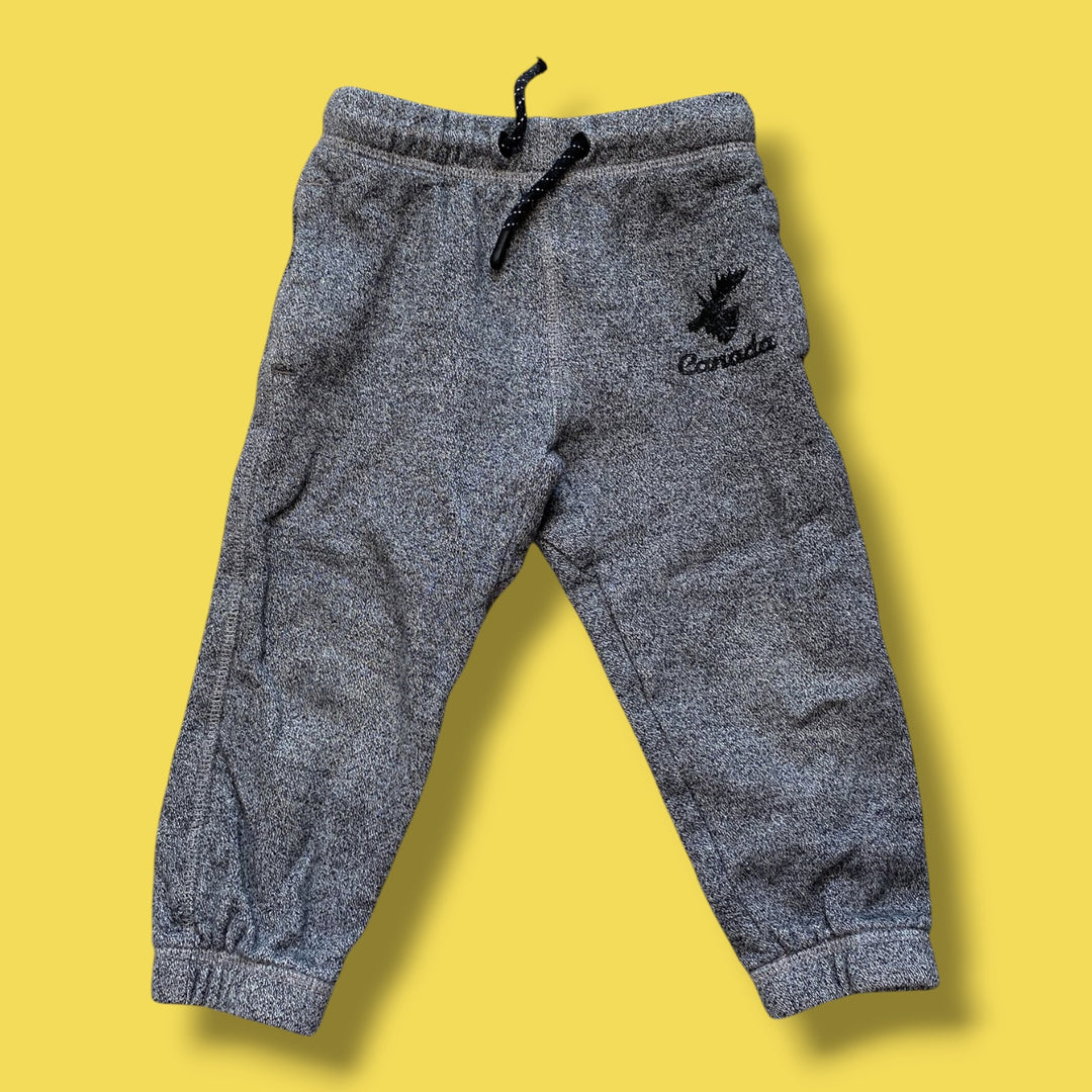 Grey Canadiana Joggers, 3Y