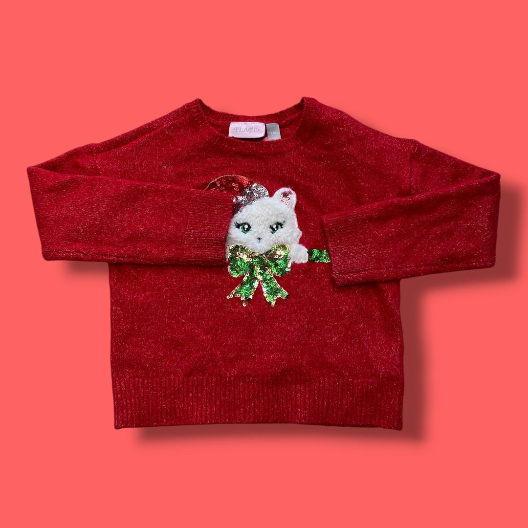 Red The Childrens Place Christmas Sweater, 5-6Y