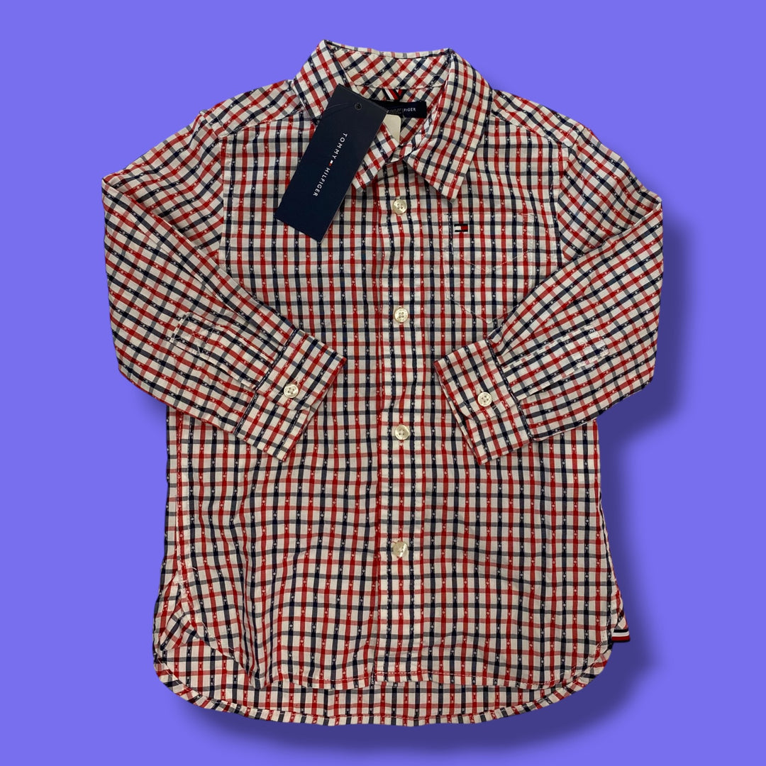 Plaid Tommy Hilfiger NWT Hilfiger Button up, 2-3Y