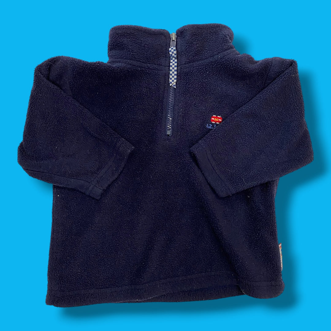 Blue Please Mum Fleece Half Zip, 24m