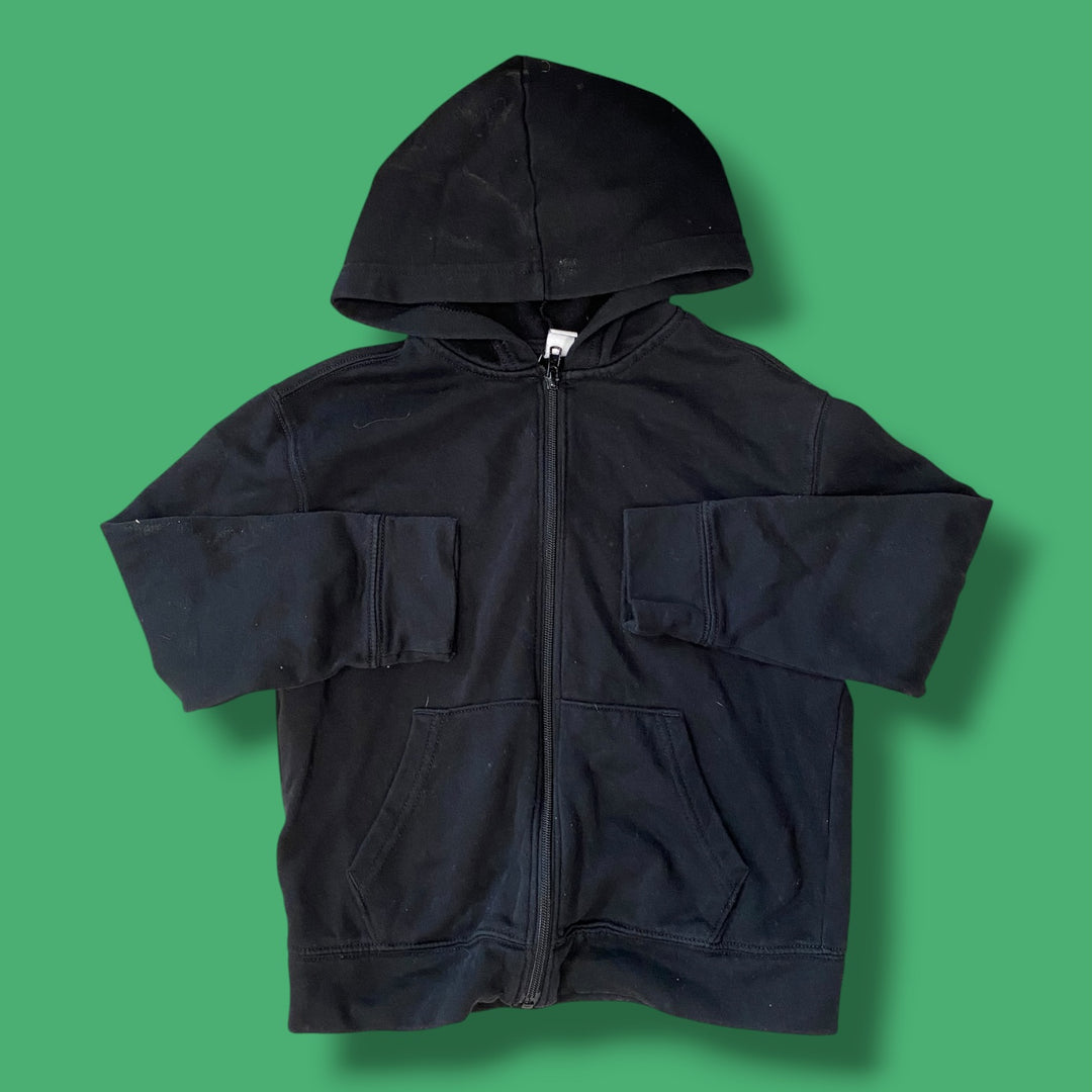 black Old Navy zip hoodie, 8y