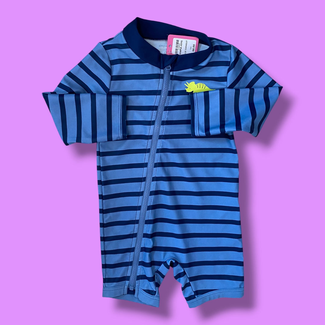 blue simple joys swimsuit, 12m