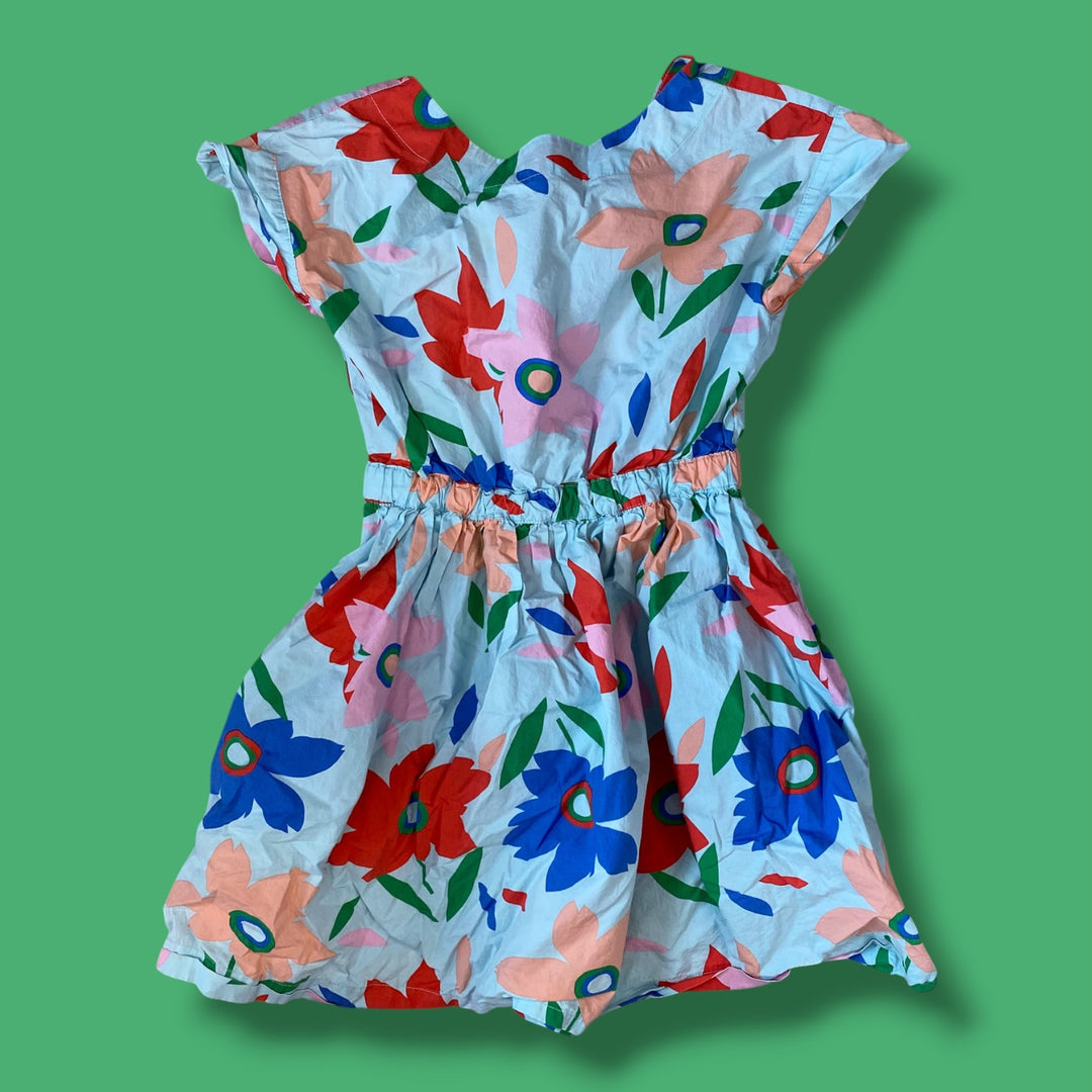 blue CrewCuts floral dress, 8y