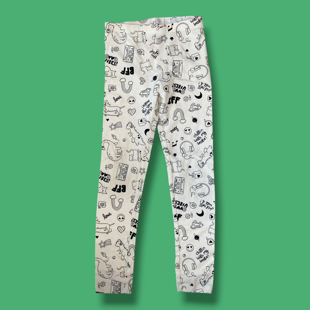 cream wonder nation legging, 7/8y