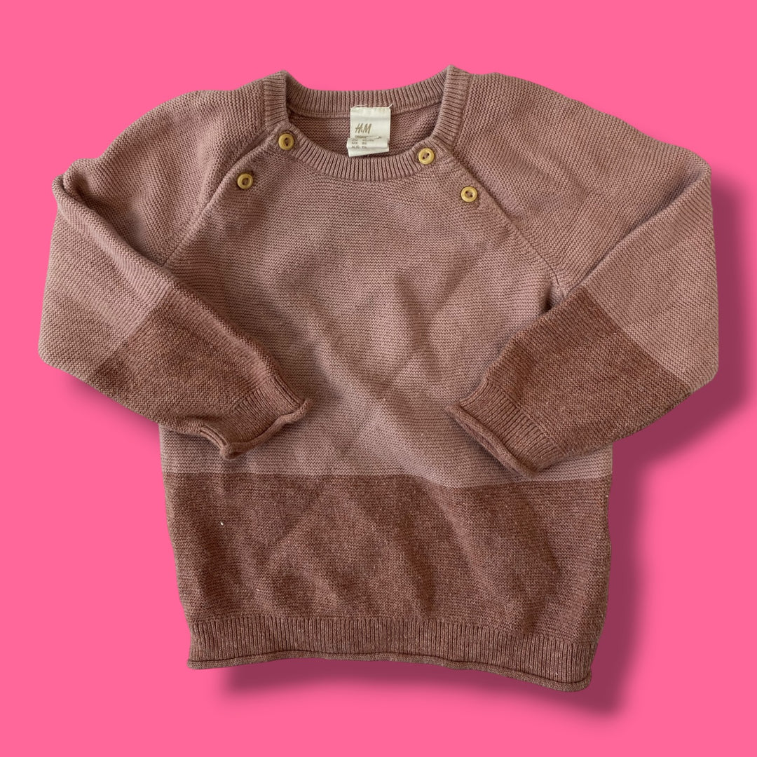 pink h&amp;m long sleeve, 18m