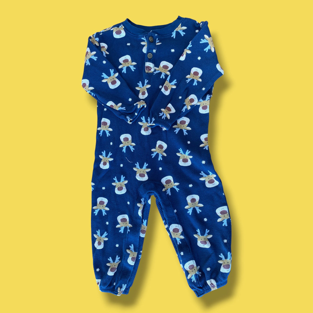 blue old navy romper, 18-24m