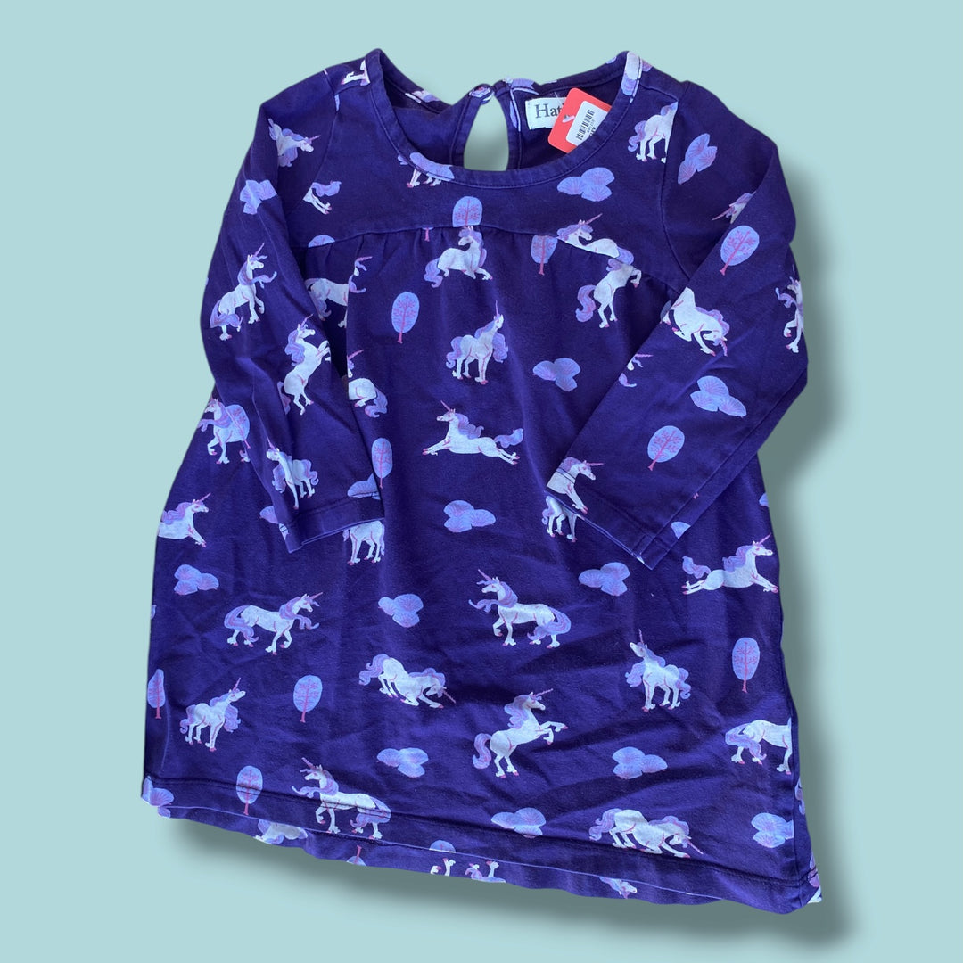 purple hatley dress, 3y