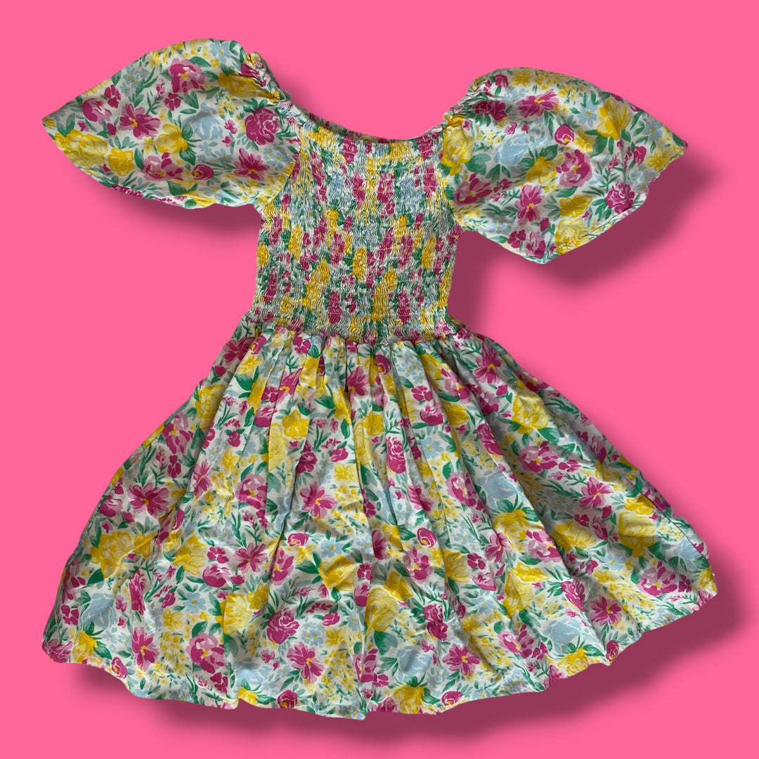 pink btween spring dress, 4y