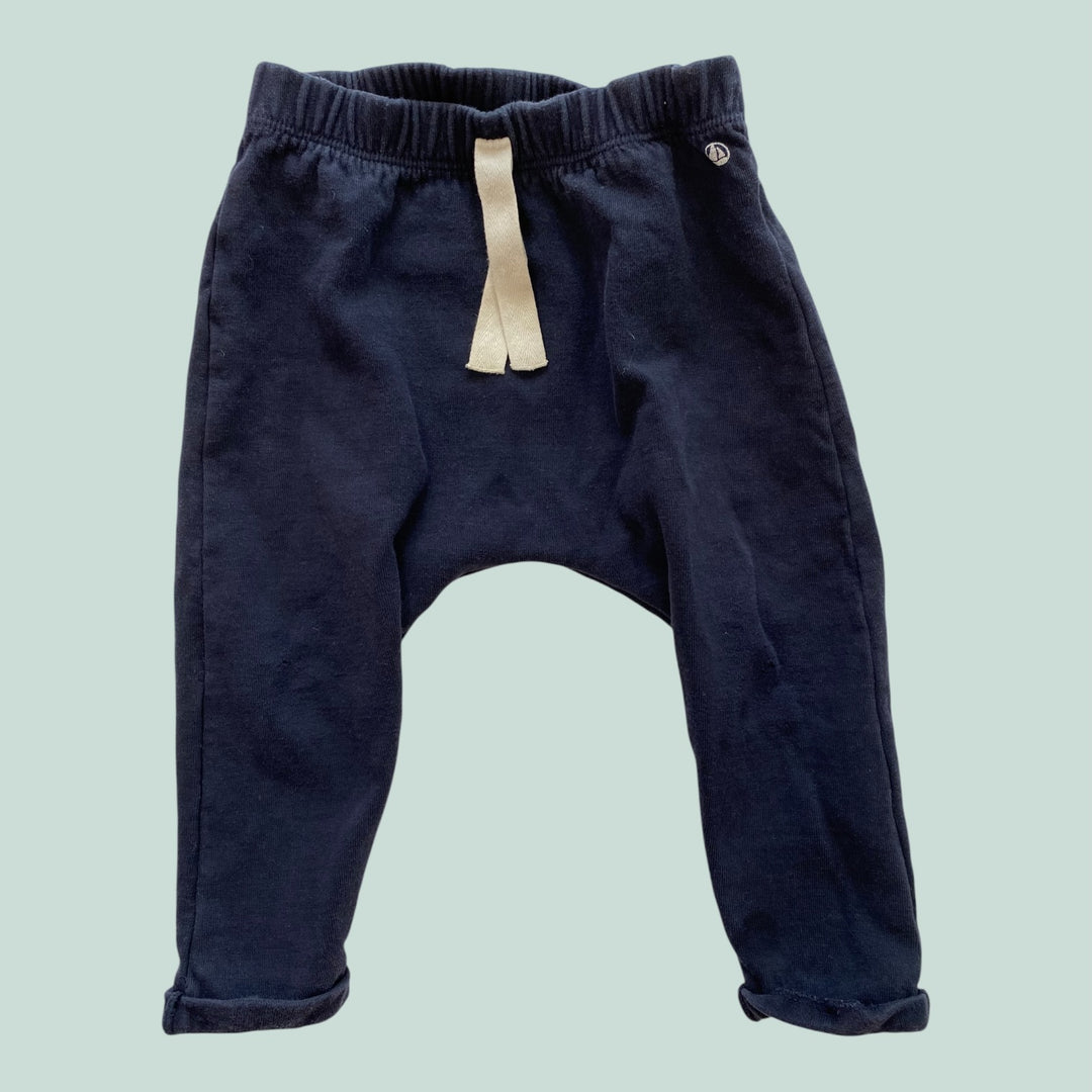 blue petit bateau pants, 12-18m